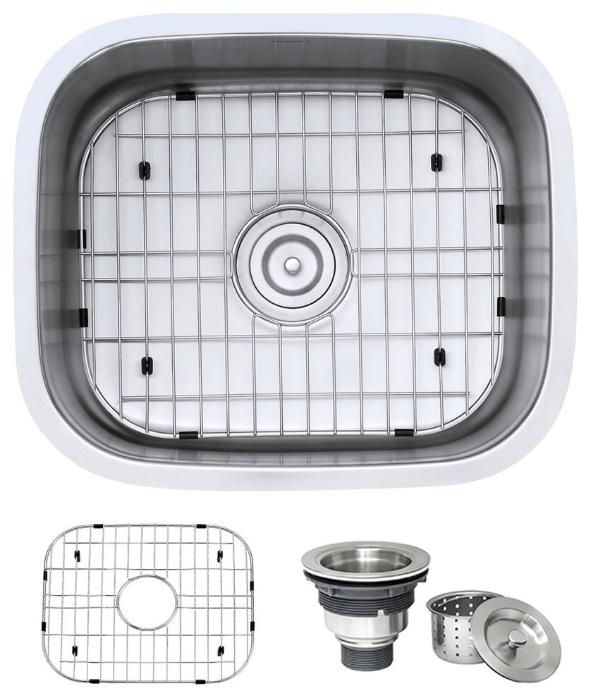 Ruvati RVM4131 21" Undermount 16 Gauge Stainless Steel Kitchen Sink