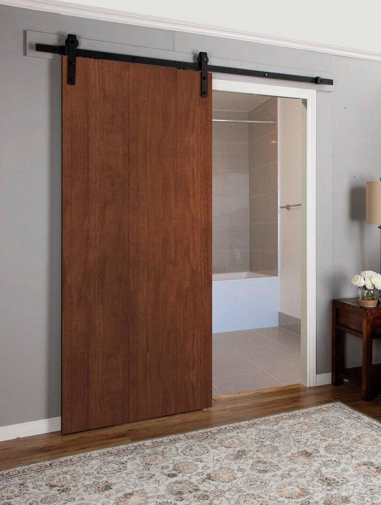 Sliding Barn Door 28 x 80 & 6.6FT Rail| Planum 0010 Walnut Modena|