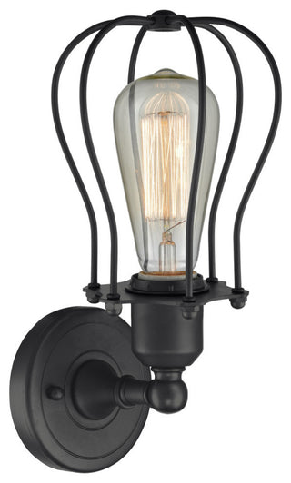 Muselet 1 Light Sconce, Matte Black, LED