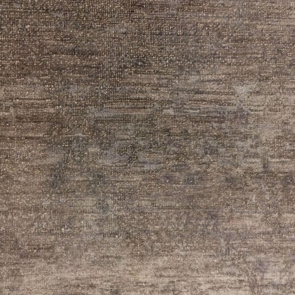 Overdyed Lindsay Aubergine Hand-Knotted Rug, 8''11x12''2