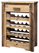 Homestead Collection Wine Cabinet, Stain and Clear Lacquer Finish