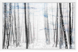 Parvez Taj "Thin Trees" Framed Painting Print, 18"x12"
