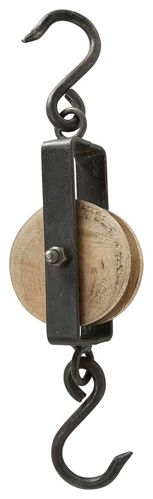 2 Piece Retro Rustic Hay Pulley Hook