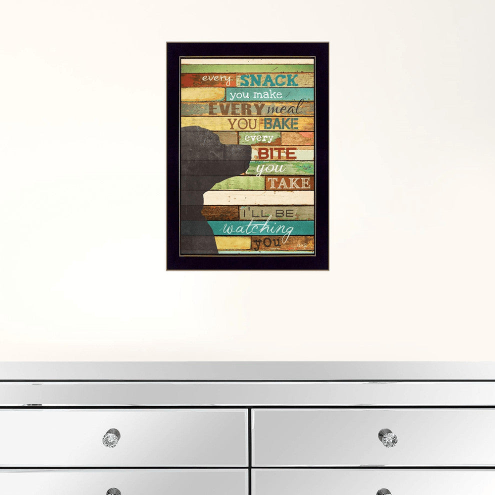 Ill Be Watching You 4 Black Framed Print Wall Art