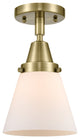 Innovations Lighting 447-1C-AB-G61 Small Cone 1 Light 6.25" Flush Mount
