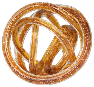 Glass, 6" Knot Amber