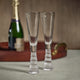Terrell Bamboo Stem Champagne Flutes, Set of 4
