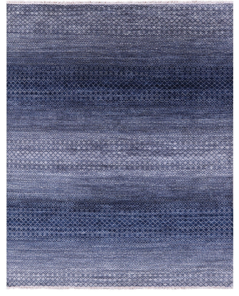 8' 1" X 9' 10" Savannah Grass Hand Knotted Wool Rug Q9214