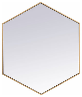 Elegant Lighting MR4538 Decker 38" W x 32" H Contemporary - Brass