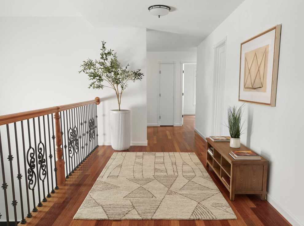 Momeni Teppe Hand Tufted Wool Grey Area Rug 8' X 10'