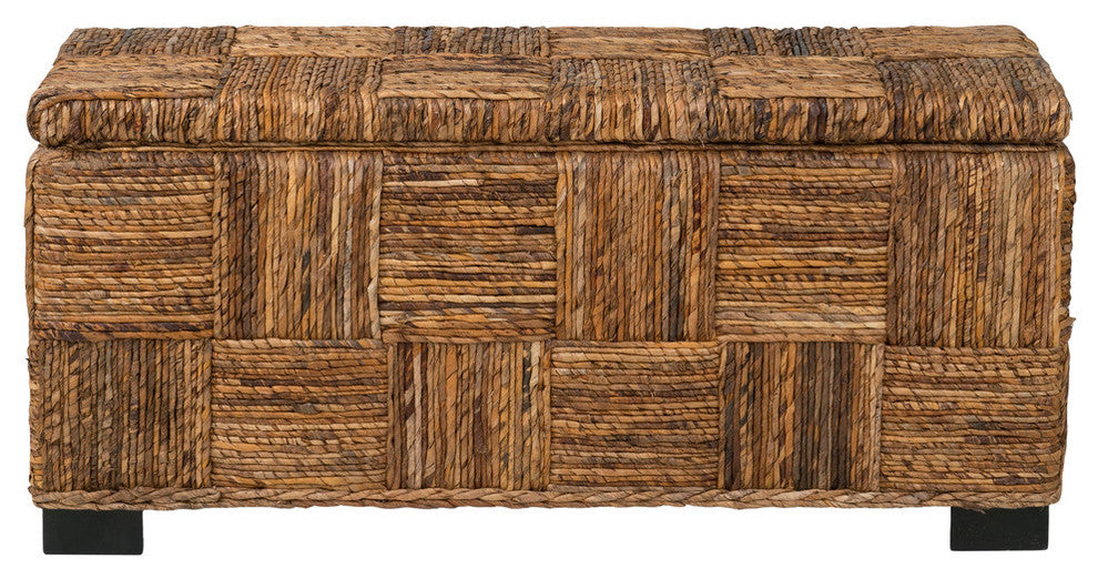 East at Main Mulberry Brown Abaca Bench