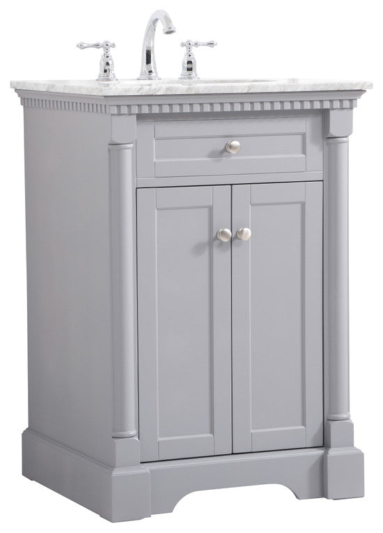 Home Living 24" Single Bathroom Vanity, Gray