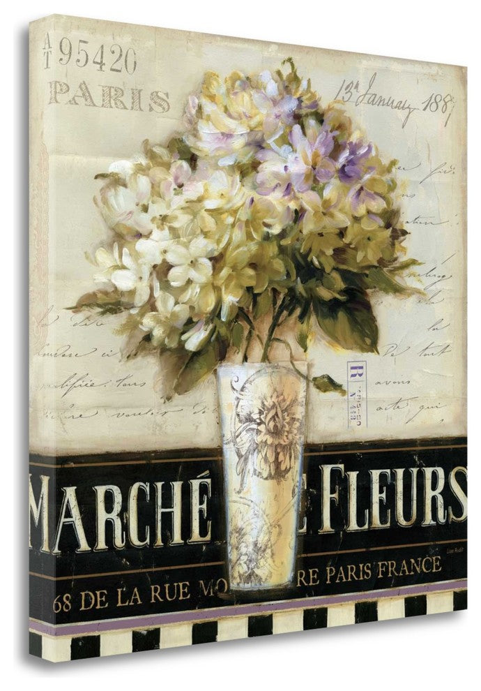 "Marche De Fleurs" By Lisa Audit, Giclee Print on Gallery Wrap Canvas