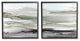 Abstract Watercolor Wave Interpretation Grey Brown Fluid Movement,17 x 17