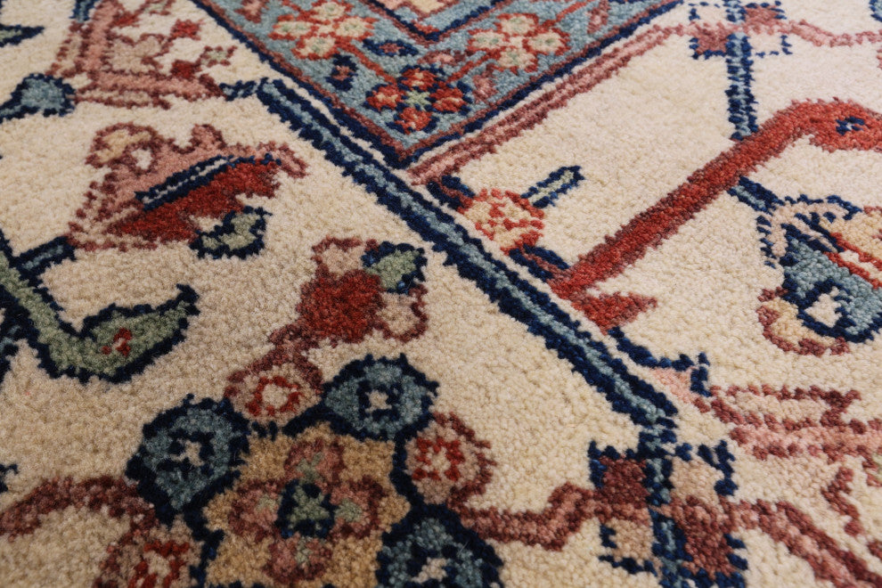 9' 0" X 12' 0" Heriz Serapi Hand-Knotted Wool Rug - Q16005