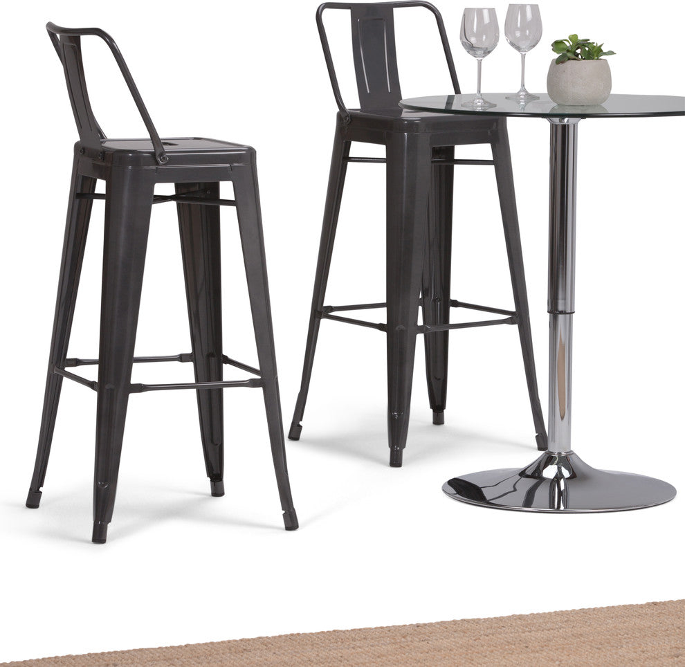 Rayne 30 inch Metal Bar Stool (Set of 2)