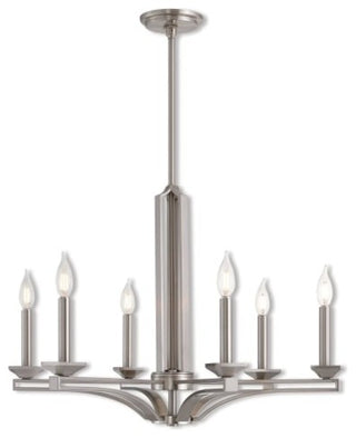 Livex Lighting Trumbull Light Chandelier, Brushed Nickel