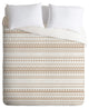 Allyson Johnson Tan Aztec Duvet Cover Set, Queen