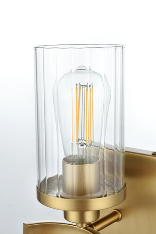 Elegant Lighting LD7316W5 Thane 10" Tall Bathroom Sconce - Satin Gold