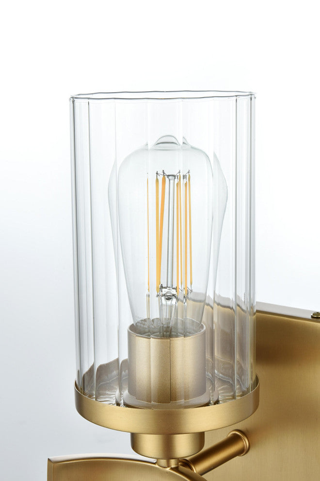 Elegant Lighting LD7316W5 Thane 10" Tall Bathroom Sconce - Satin Gold