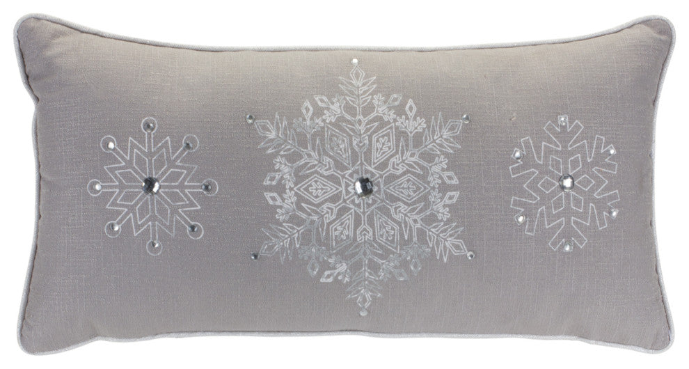 Snowflake Pillow, 2-Piece Set