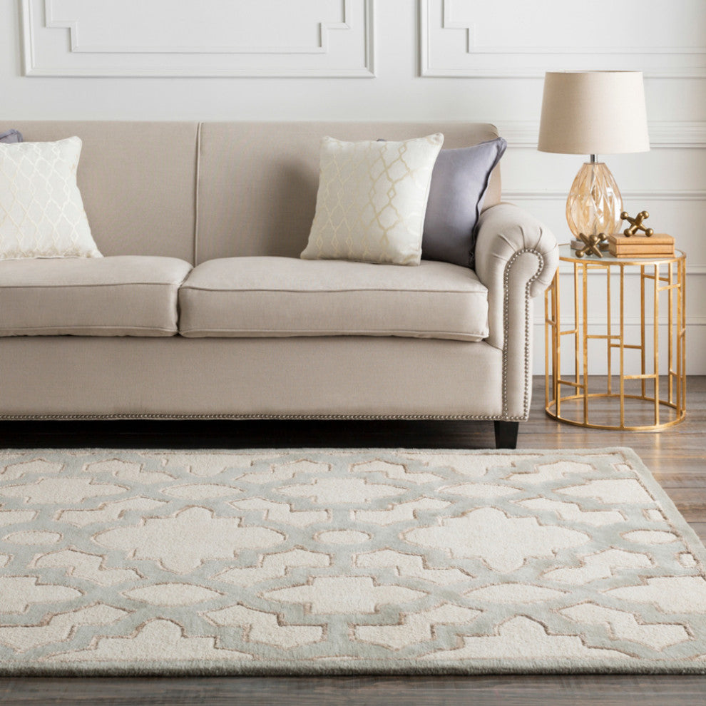Surya Modern Classics CAN-2037 Transitional Area Rug, Cream, 9'x13' Rectangle