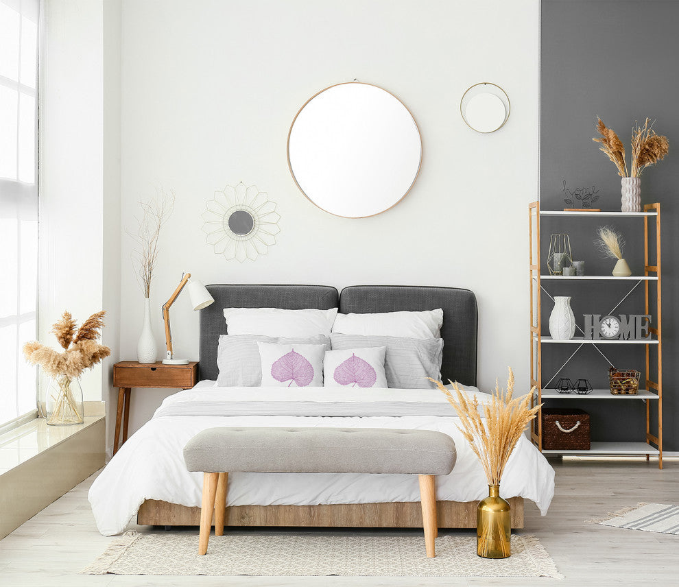 Leaf Study Accent Pillow, Orchid, 16"x16"