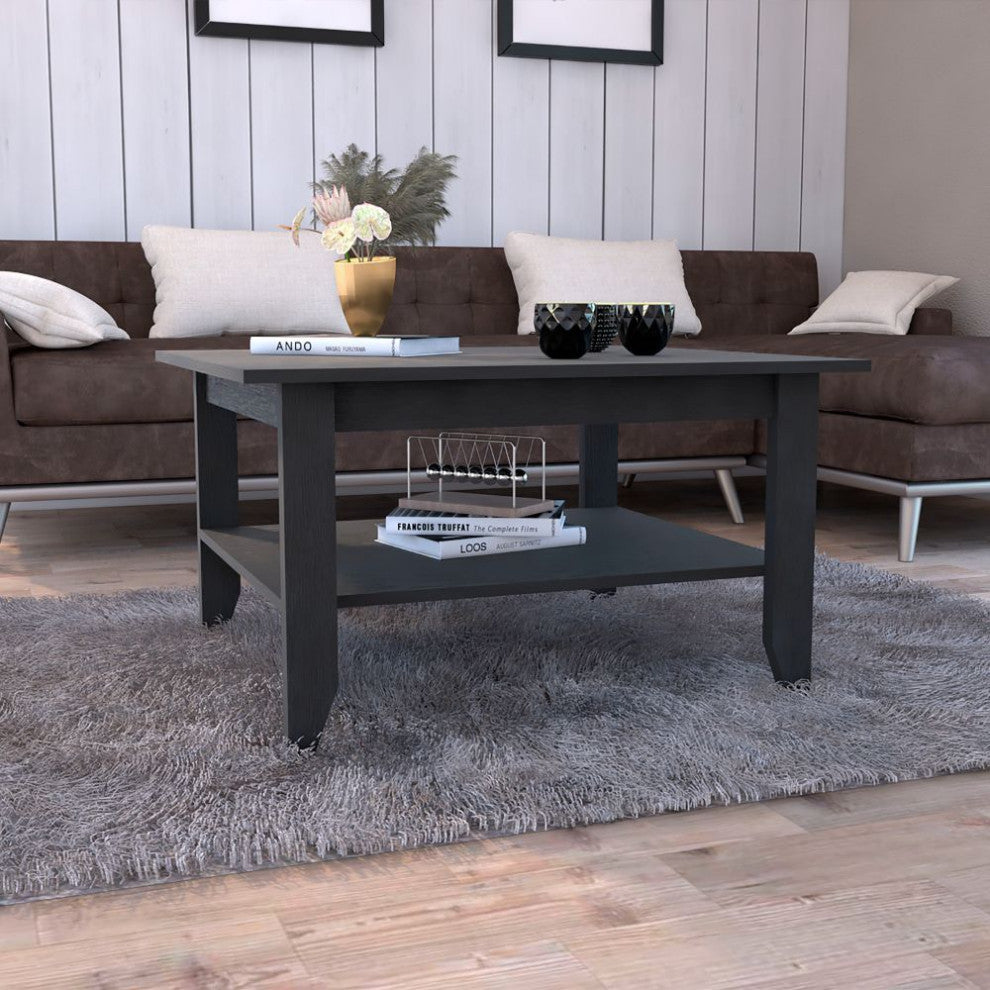 DEPOT E-SHOP Sahara 32" Wide Coffee Table, Black