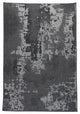 Vintage Faded Design Indoor/Outdoor Area Rug, Charcoal, 4'5"x7'