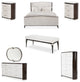 AICO Furniture Paris Chic 7 Piece King Bedroom Set