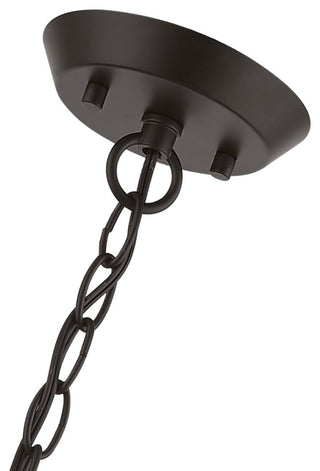 Devone 5 Light Bronze With Antique Brass Accents Chandelier