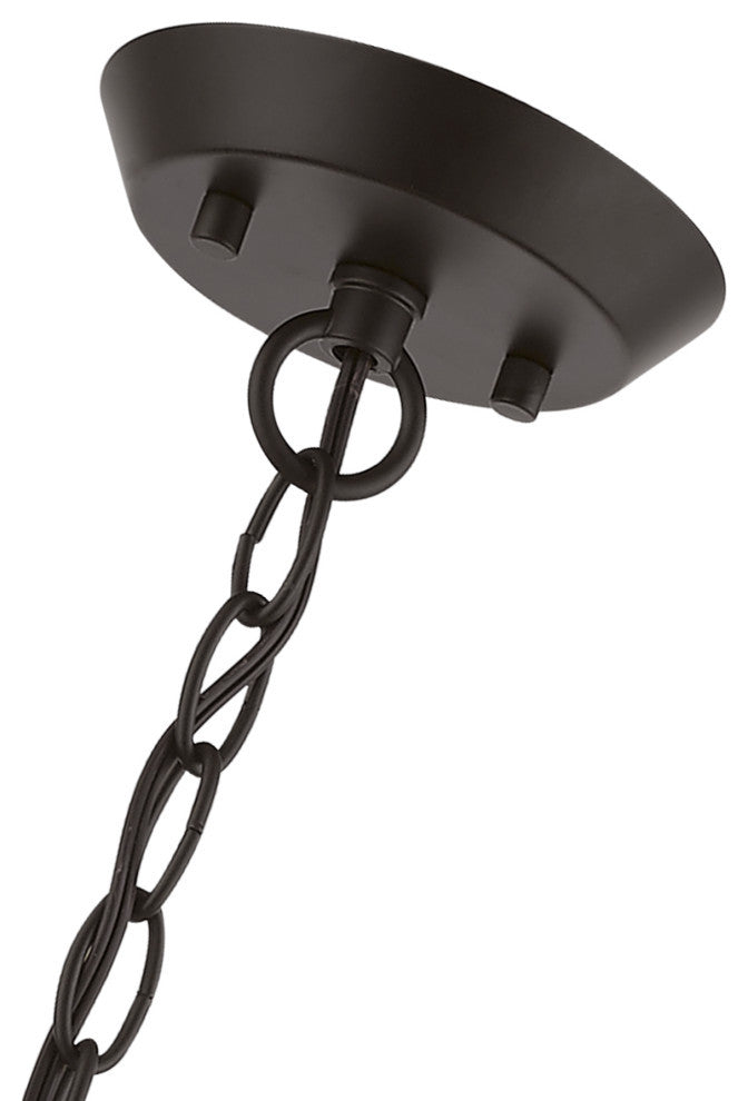 Devone 5 Light Bronze With Antique Brass Accents Chandelier