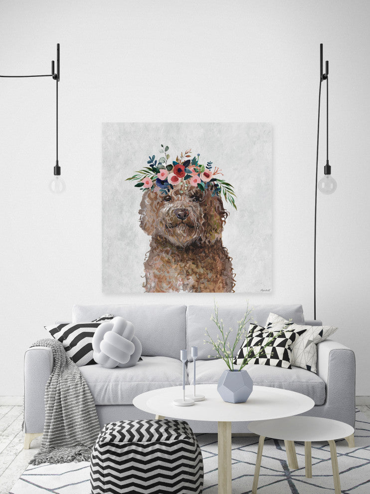 "Milo Meets World" Painting Print on Wrapped Canvas, 32x32
