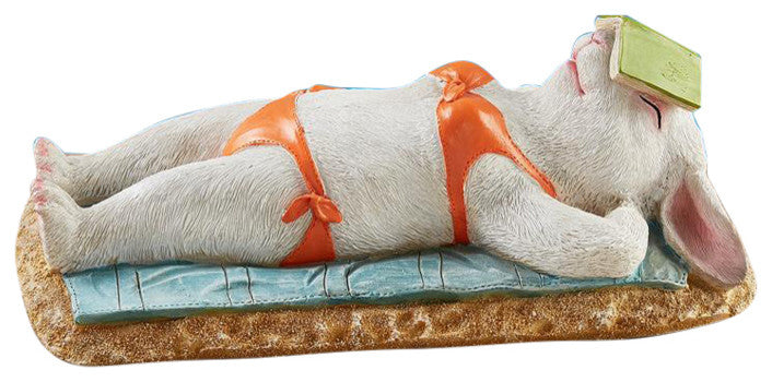 Beach Bunny Garden Statue