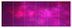 Bright Pink Starry Fractal Sky, Abstract Canvas Art Print, 70"x28", 6 Panels