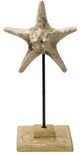 Stone Cast Starfish on Stand