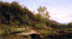 James McDougal Hart Path by a River Wall Decal