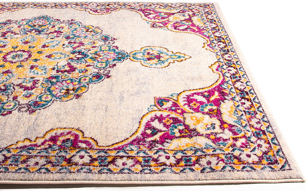 Turpin Bohemian Traditional Rug - Pink - 7' 10" X 9' 10"