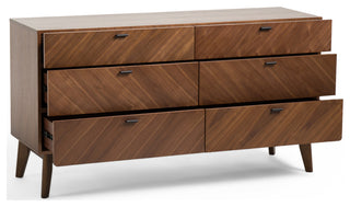 Nova Domus Kamela- Modern Walnut Dresser