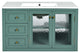 TATEUS 36'' Wall Mounted Bathroom Vanity with Ceramic Sink