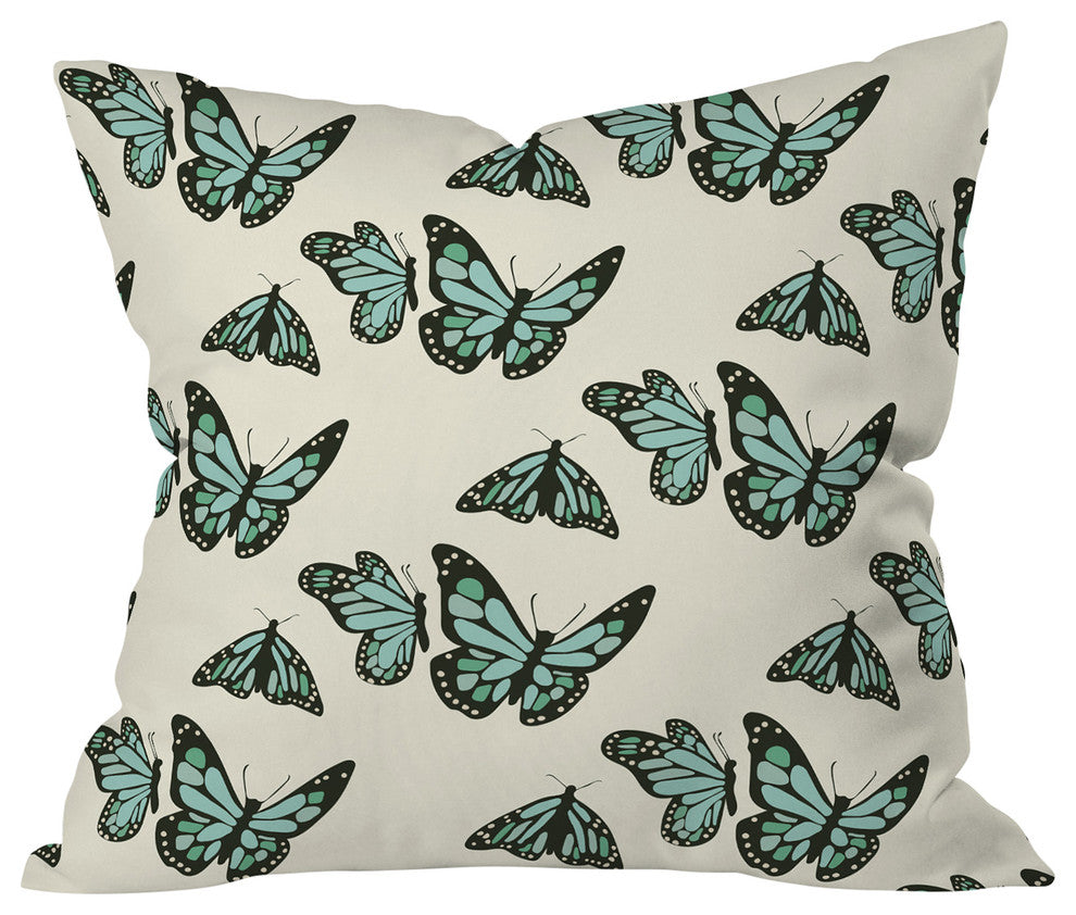 Morgan Kendall Monarch Butterflies Outdoor Throw Pillow, Medium