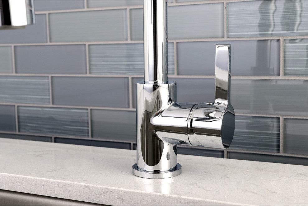 Gourmetier Single-Handle Pre-Rinse Kitchen Faucet, Polished Chrome