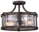 Holbrook 16" Semi-Flush Mount, Noble Bronze