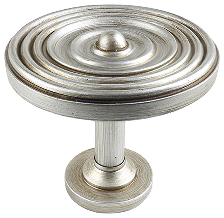 Large Swirl Drapery Medallion Holdback, Pewter