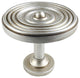 Large Swirl Drapery Medallion Holdback, Pewter