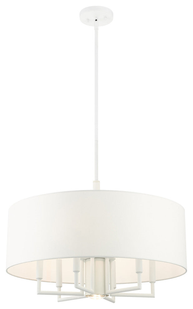 White Timeless, Transitional, Versatile, Pendant Chandelier