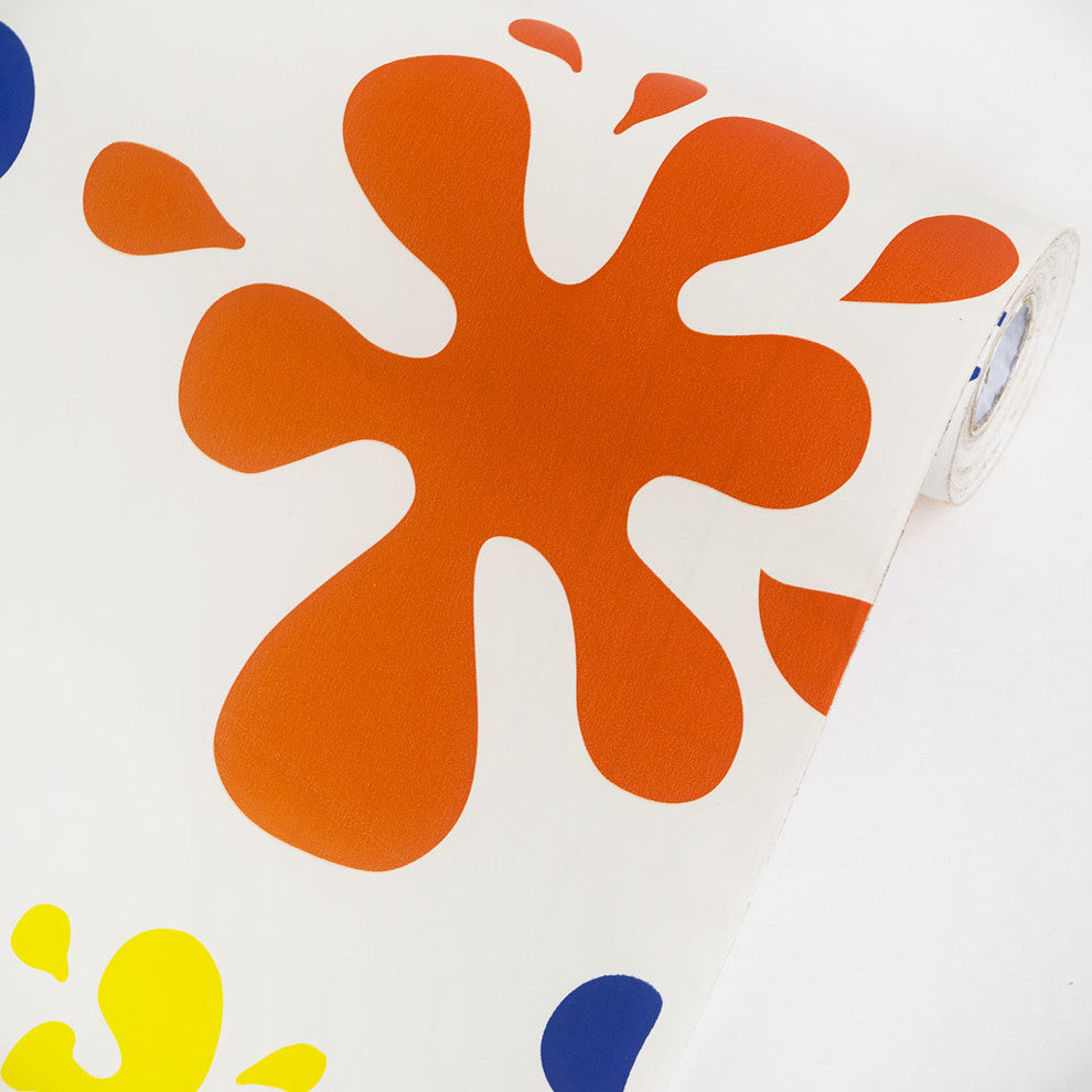 Color Splashes  - Vinyl Self-Adhesive Wallpaper Prepasted Wall Decor (Roll)