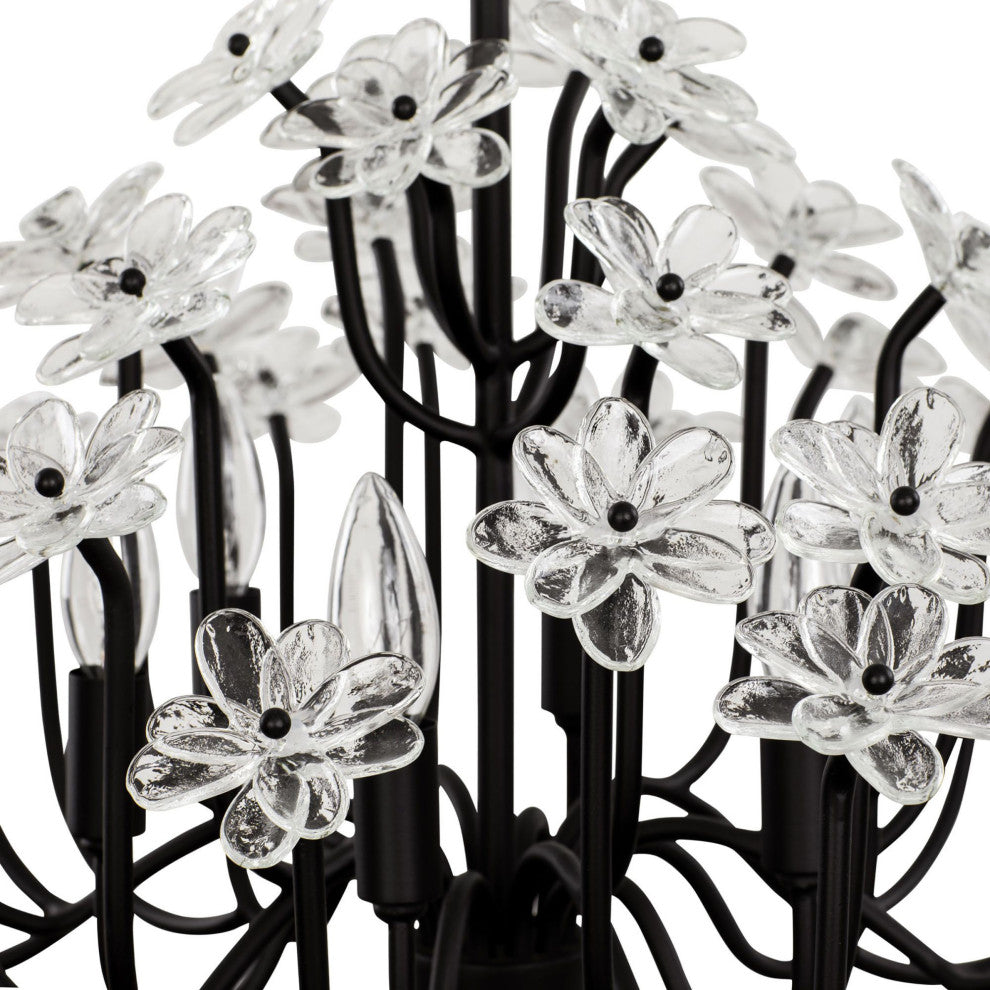 Varaluz 378C06 Wildflower 6 Light 26"W Candle Style Chandelier - Gold Dust /