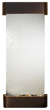 Inspiration Falls Water Fountain, Silver Mirror, Blackened Copper, Round