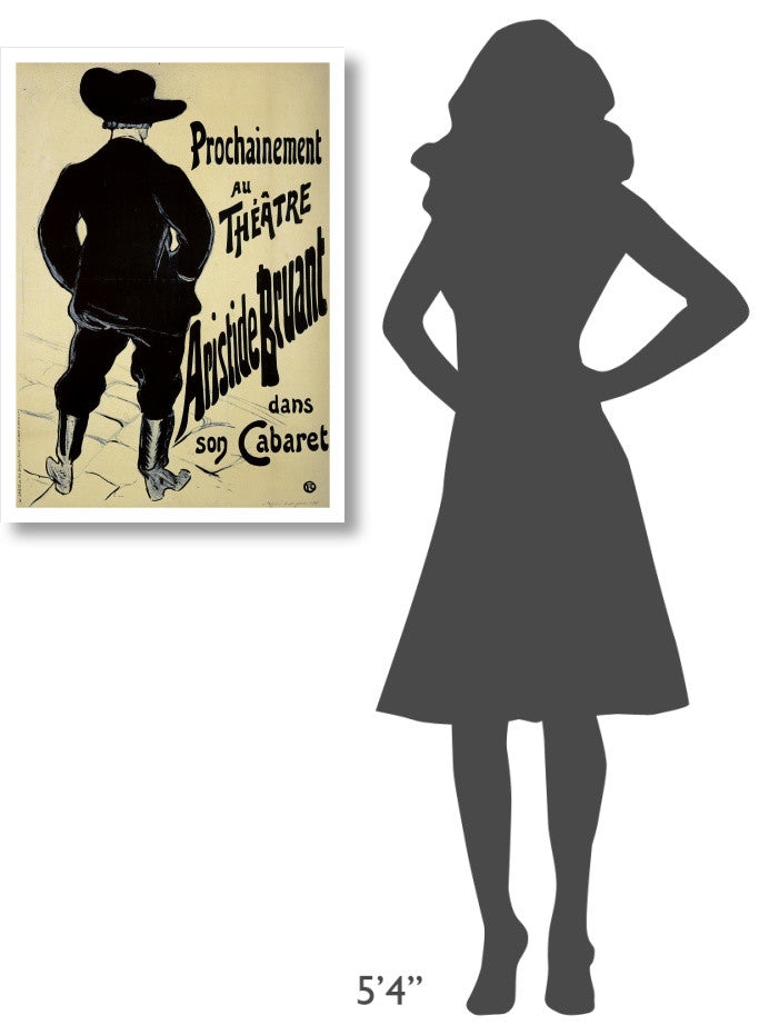 "Theatre Aristide Bruant" Digital Paper Print by Henri Toulouse-Lautrec, 23"x32"